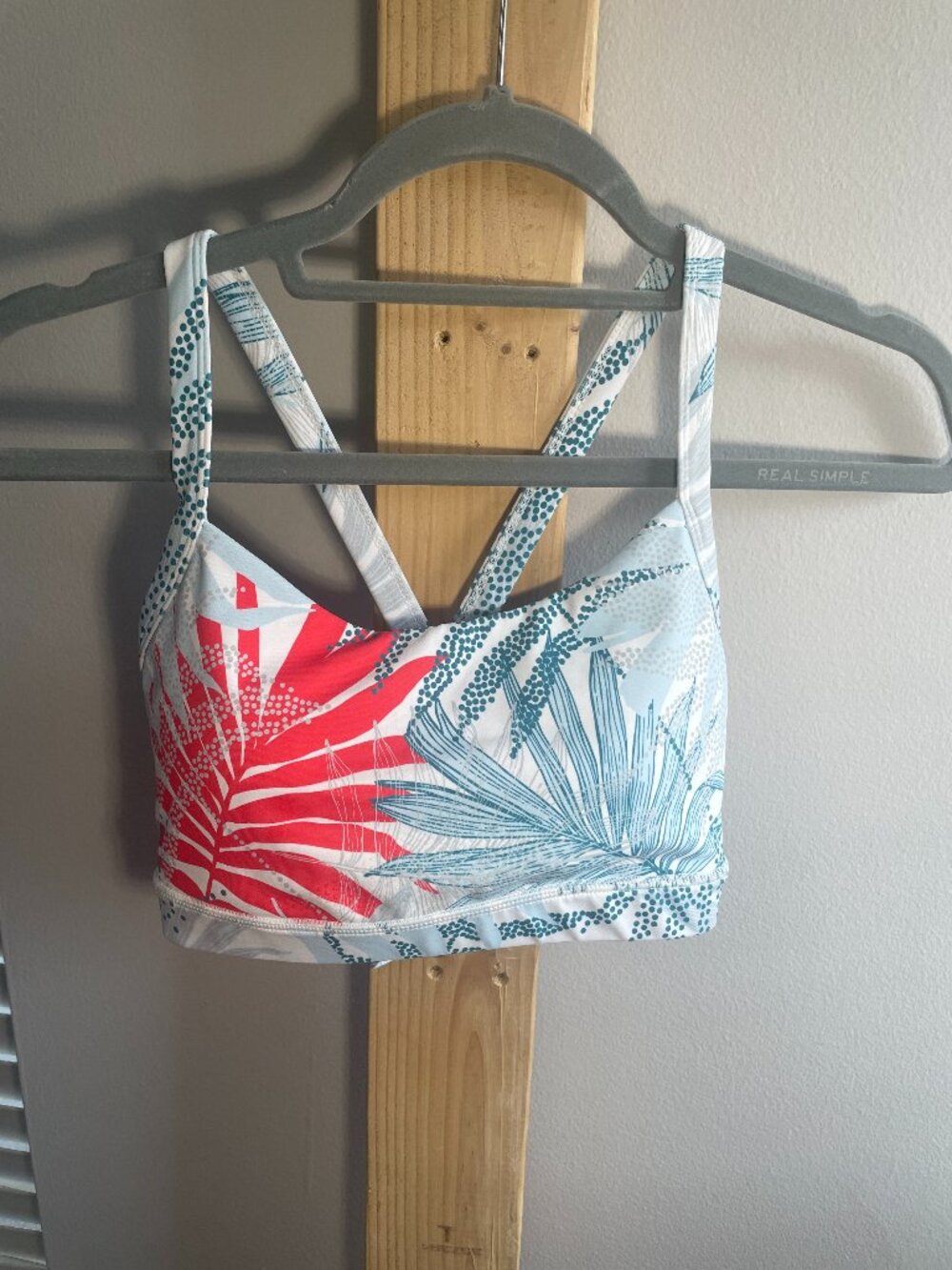Tier Botanical Print Sports Bra